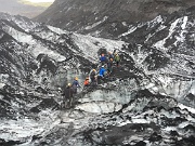 Hiking on Solheimajokull Glacier - 40